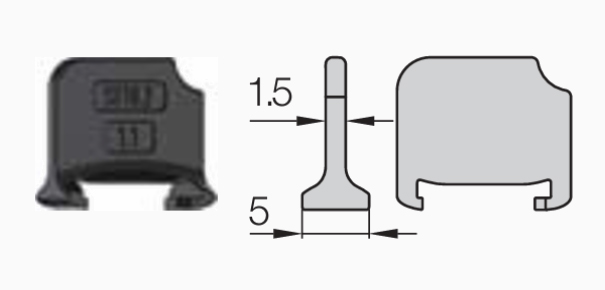 EasyClip mini E10 - Фиксирующая вертикальная распорка ST10.2